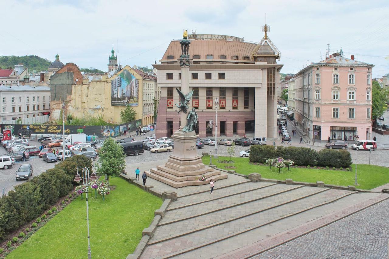Квартира В Центрі Львова Вулиця Міцкевича 5, Простора З Гарним Видом На Місто Eksteriør billede